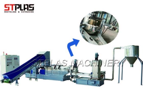 Machine de réutilisation en plastique à hautes températures de granule avec des capteurs de pression